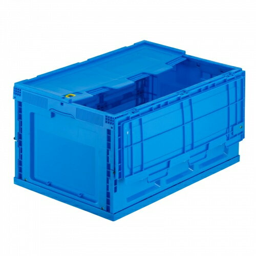 【送料無料】サンワサプライ CNT-CV75BL 折りたたみコンテナ 75リットルふた付き【在庫目安:お取り寄せ】