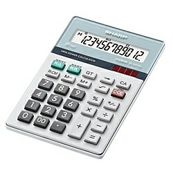 SHARP EL-N412K-X 電卓 12桁 (ナイスサイズタイプ)【在庫目安:お取り寄せ】| 事務機 電卓 計算機 電子卓上計算機 小型 演算 計算 税計算 消費税 税