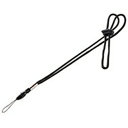 サンワサプライ DG-ST15BK ネックストラップ（細ひも、ブラック）【在庫目安:お取り寄せ】| アクセサリ..