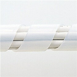 サンワサプライ CA-SP20W ケーブルタイ(スパイラル・ホワイト)2m巻き・内寸直径20mm【在庫目安:お取り寄せ】| サプライ ケーブル 配線 結束 まとめる まとめ ホルダー タイ