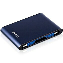 【送料無料】シリコンパワー SP010TBPHDA80S3B USB3.0/ 2.0対応 耐衝撃 防水仕様 Armor A80 ポータブルHDD 1TB Blue【在庫目安:お取り寄せ】| パソコン周辺機器
