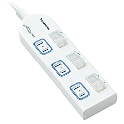Panasonic WHA25234WP ザ・タップX（3コ口）（2m）（ホワイト）【在庫目安:お取り寄せ】