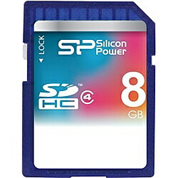 シリコンパワー SP008GBSDH004V10 SDHCメモリーカード 8GB (Class4) 　5年保証【在庫目安:お取り寄せ】