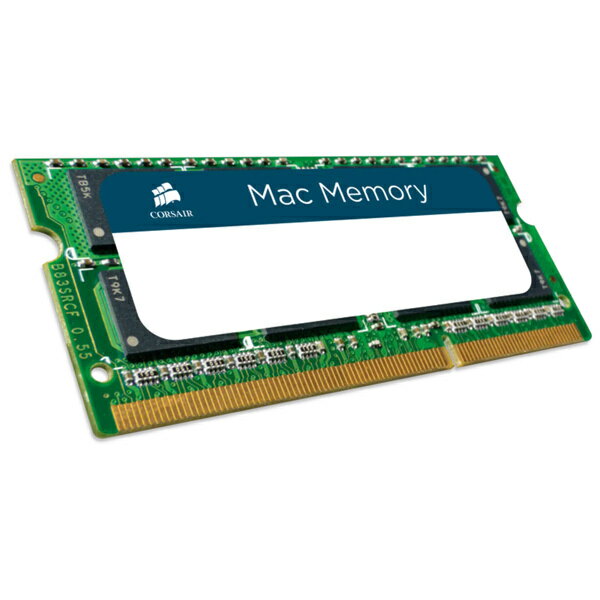 【送料無料】コルセア(メモリ) CMSA8GX3M1A1600C11 PC3-12800 DDR3L-1600 8GBx1 204PIN SODIMM 1.35V For Mac【在庫目安:お取り寄せ】