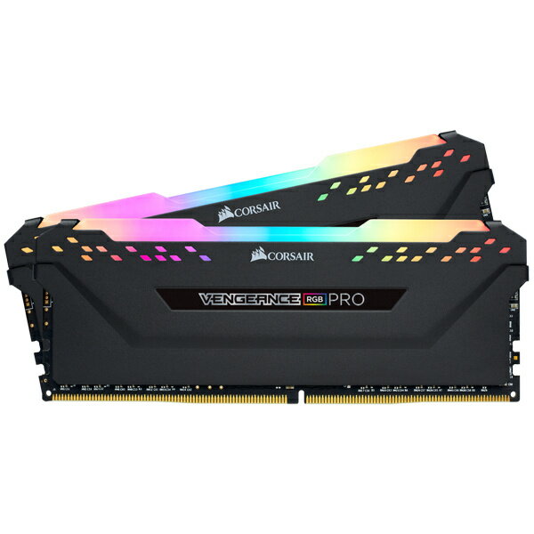 コルセア(メモリ) CMW16GX4M2A2666C16 DDR4 2666MHz 8GBx2 288pin DIMM Unbuffered 16-18-18-35 Vengeance RGB PRO black