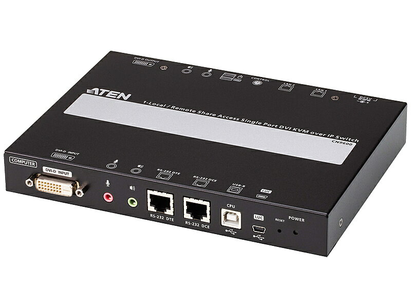 【送料無料】ATEN CN9600 DVI対応1ポートKVM over IP【在庫目安:お取り寄せ】