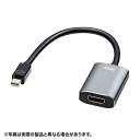【送料無料】サンワサプライ AD-MDPHDR01 ミニDisplayPort-HDMI変換アダプタ HDR対応(ブラック・15cm)【在庫目安:お取り寄せ】| パソコン周辺機器(2)