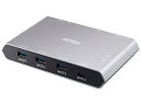 【送料無料】ATEN US3342 USB-C 2ポートUSB3.1 Gen2デバイス共有器(電源パススルー対応)【在庫目安:お取り寄せ】