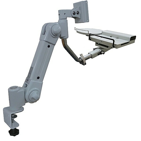 【送料無料】Live Creator ARM2-39NSC VESA対応スリムキーボード台一体型C型クランプ式フレキシブルア..