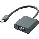 【送料無料】ELECOM AD-MDPVGABK Mini DisplayPort-VGA変換アダプタ/ ブラック【在庫目安:僅少】| パソコン周辺機器