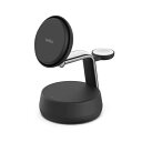 【送料無料】belkin WIZ040dqCH UltraCharge Pro Qi2 25W 3-in-1 マグネット式充電ドック チャコール【在庫目安:予約...