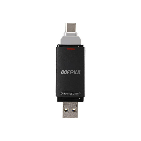 【送料無料】バッファロー SSD-SDH2.0U3-BA USB3.2(Gen2) Type-C/ Aコネクター両対応 高速帯 スティック型SSD 2.0TB ブラック【在庫目安:お取り寄せ】| パソコン周辺機器 - Image 3