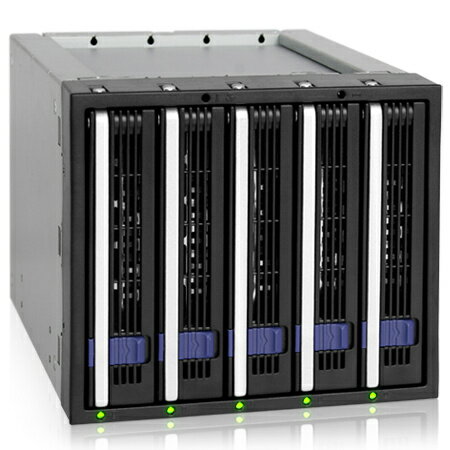 【送料無料】ICY DOCK MB155SP-B ICYDOCK　5インチベイ3段に3.5インチHDDx5台搭載可能SATAモジュールラック スリムモデル【在庫目安:お取り寄せ】