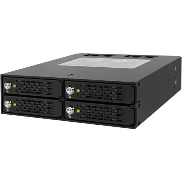 【送料無料】ICY DOCK MB994SK-1B ICYDOCK 4x2.5インチ SATA/ SAS HDD/ SSD搭載用リムーバブルケース　5.25インチベイサイズ　キーロック付モデル【在庫目安:お取り寄せ】