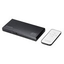 【送料無料】ELECOM DH-SW4KC41BK HDMI切替器/ 4K60Hz対応/ 4ポート/ 3入力(HDMI)+1入力(USB Type-C)・1出力...