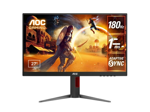 【在庫目安:あり】【送料無料】AOC 27G4/11 ゲーミング液晶ディスプレイ 27型/ 1920×1080/ HDMI、DisplayPort/ ブラック/ スピーカー：なし