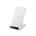 【送料無料】ELECOM W-QS09WH Qi規格対応ワイヤレス充電器/ 5W/ スタンドタイプ/ 2枚コイル/ ホワイト【在庫目安:お取り寄せ】