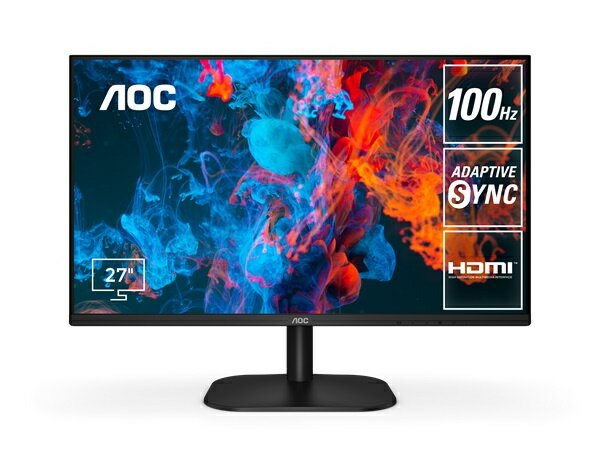 【送料無料】AOC 27B2H2/11 27型ワイド液晶ディスプレイ 27型/ 1920×1080/ HDMI/ ブラック/ スピーカー：なし【在庫目安:僅少】
