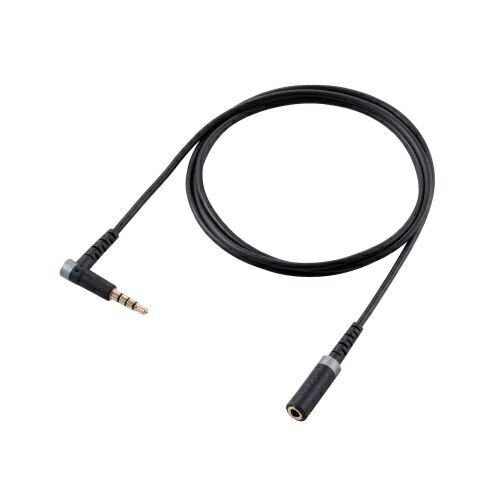 ELECOM EHP-35ELS4P10BK マイク対応オーディオ延長ケーブル/ 高耐久/ 1m/ ブラック【在庫目安:お取り寄せ】