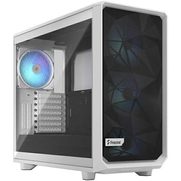 【送料無料】Fractal Design FD-C-MES2A-08 ミドルタワー型PCケース Meshify 2 RGB White TG Clear tint【在庫目安:お取り寄せ】