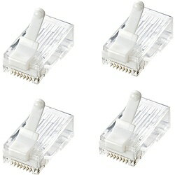【送料無料】サンワサプライ ADT-6RJTS-100 ツメ折れ防止カテゴリ6 RJ-45コネクタ(100個セット)【在庫目安:お取り寄せ】| パソコン周辺機器...