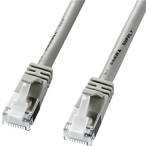 サンワサプライ KB-STPTS-02 ツメ折れ防止カテゴリ5eSTP LANケーブル（2m?ライトグレー）【在庫目安:お取り寄せ】
