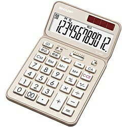 SHARP EL-VN-82-NX 電卓 12桁 （ナイスサイズタイプ） シャンパンゴールド【在庫目安:お取り寄せ】| 事務機 電卓 計算機 電子卓上計算機 小型 演算 計算 税計算 消費税 税