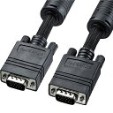 【送料無料】サンワサプライ KC-NMV100K ナイロンメッシュディスプレイケーブル(アナログRGB・10m)【在庫目安:お取り寄せ】| パソコン周辺機器