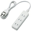ELECOM T-ST02-22410WH ほこりシャッター付き電源タップ/ 4個口/ 1m/ ホワイト【在庫目安:お取り寄せ】| 電源タップ サーバー用電源タップ サーバー 電源コード タップ 電源 コンセント コード