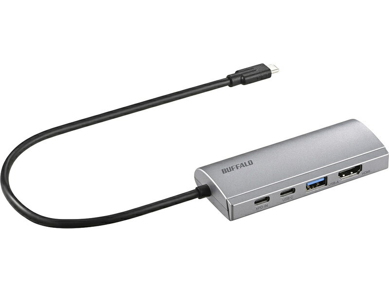【送料無料】バッファロー LUD-U3-CGHDSV USB Type-C接続 ドッキングステーション PD対応 HDMI出力 シルバー【在庫目安:僅少】| パソコン周辺機器 ポートリプリケーター ポートリプリケータ PC パソコン