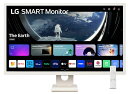 【送料無料】LG電子 32SR50F-W スマートモニター 31.5型/ 1920×1080/ HDMI、USB/ ホワイト/ スピーカー:あり/ WebOS23/ スタンド型【在庫目安:お取り寄せ】