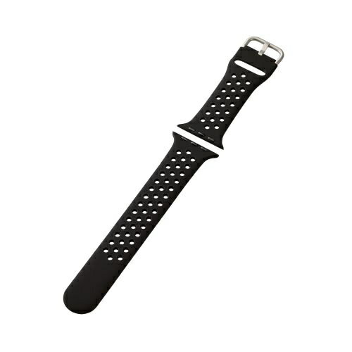 ELECOM AW-45BDSCNBK Apple Watch 49/ 45/ 44/ 42mm用シリコンバンド/ アクティブタイプ/ ブラック【在..