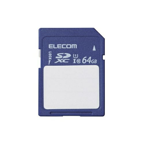 【送料無料】ELECOM MF-FS064GU11C SDXCカード/ 保存内容が書ける/ ケース付/ UHS-I 80MB/ s 64GB【在庫目安:お取り寄せ】