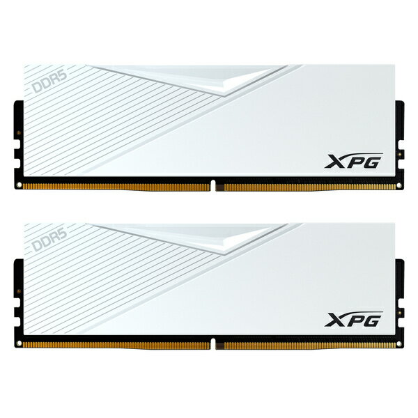 【送料無料】A-DATA Technology AX5U6400C3232G-DCLAWH XPG LANCER White DDR5-6400MHz U-DIMM 32GB×2 32-39-39 DUAL COLOR BOX【在庫目安:お取り寄せ】