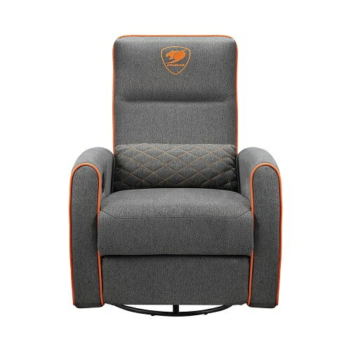 【送料無料】COUGAR CGR-FDF-GRO FIDOM Gray/ ゲーミングソファ/ リクライニング角度の調整や360度の横回転が可能/ フットレスト装備/ 通気性の高いリネン風生地を採用/ ランバーピロー付属【在庫目安:お取り寄せ】