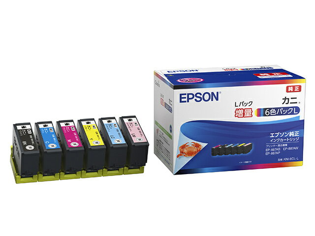 【送料無料】EPSON KNI-6CL-L カラリオプリンター用 インクカートリッジ/ カニ（6色パックL（増量））..