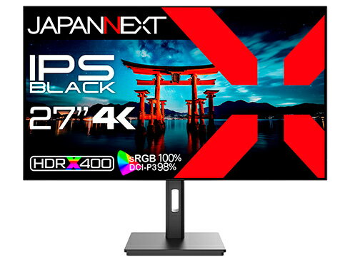 【送料無料】JAPANNEXT JN-272IPSB4FLUHDR 液晶ディスプレイ 27型/ 3840×2160/ DP×1、HDMI×2/ ブラック/ スピーカー有/ 2年保証【在庫目安:僅少】