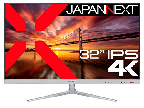 【送料無料】JAPANNEXT JN-IPS321UHD 液晶ディスプレイ 32型/ 3840×2160/ DP×2、HDMI×2/ ブラック/ スピーカー有/ 2年保証【在庫目安:僅少】