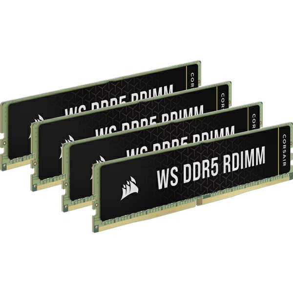 【送料無料】コルセア(メモリ) CMA64GX5M4B5600Z40 CORSAIR WS DDR5 RDIMM 64GB(16GBx4) DDR5 5600 CL40-40-40-77 1.25V AMD EXPO ＆ Intel XMP Memory【在庫目安:お取り寄せ】