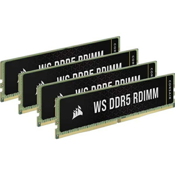 【送料無料】コルセア(メモリ) CMA64GX5M4B5600Z40 CORSAIR WS DDR5 RDIMM 64GB(16GBx4) DDR5 5600 ...