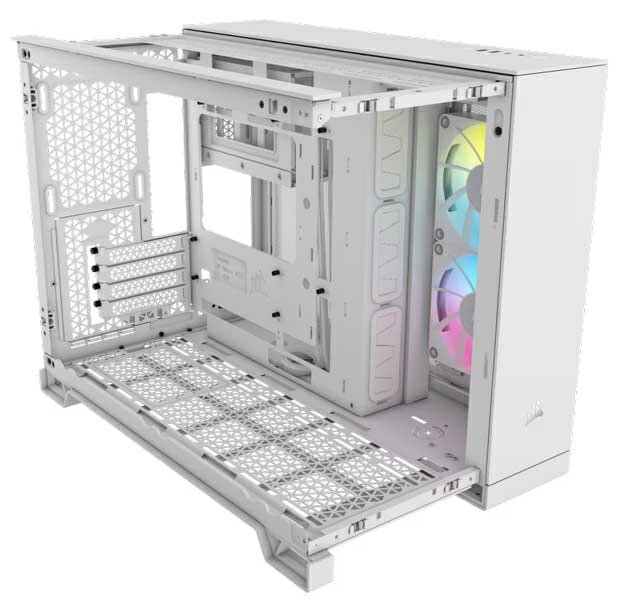 【送料無料】コルセア(メモリ) CC-9011268-WW ミドルタワー型PCケース iCUE LINK 2500X RGB Micro ATX Dual Chamber White【在庫目安:お取り寄せ】