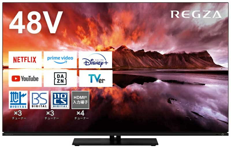 ̵TVS REGZA 48X8900N ͭEL 4K REGZAۿ4KϾ塦BS110CSǥͭELƥ 48Vں߸ܰ:󤻡