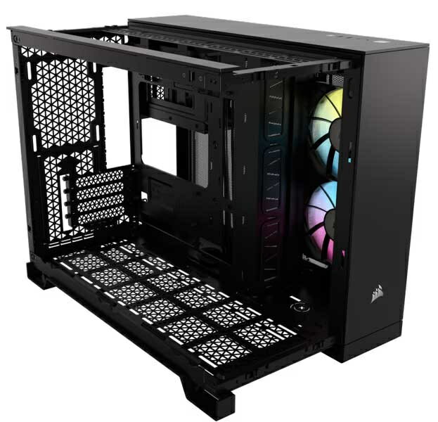 【送料無料】コルセア(メモリ) CC-9011267-WW ミドルタワー型PCケース iCUE LINK 2500X RGB Micro ATX Dual Chamber Black【在庫目安:お取り寄せ】