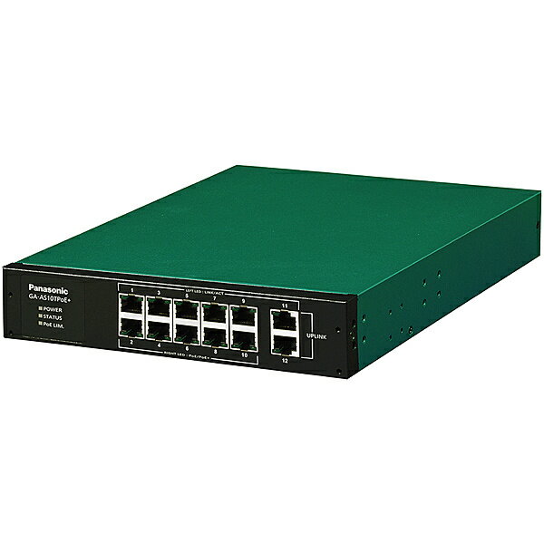 【送料無料】パナソニックEWネットワークス PN25108 12ポート PoE給電スイッチングハブ GA-AS10TPoE+【在庫目安:僅少】| パソコン周辺機器