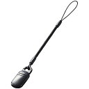 ELECOM P-STCP30BK スマートフォン用ストラップ/ クリップ(樹脂)/ 30cm/ ブラック【在庫目安:お取り寄せ】| アクセサリ ストラップ 携...
