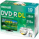 Maxell DRD215WPE.10S 録画用 DVD-R DL 片面2層 2-8倍速 10枚パック 5mmプラケース ワイドプリンタブル(ホワイト)