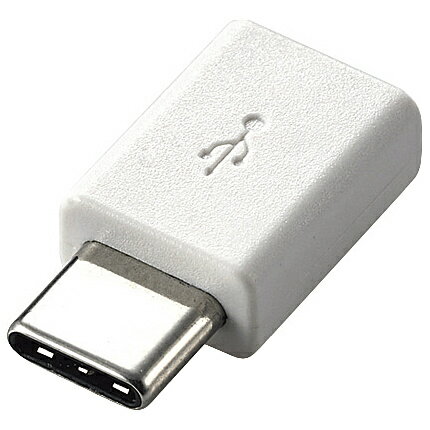 ELECOM MPA-MBFCMADNWH スマートフォン用USB変換アダプタ/ USB(microBメス)-USB(Cオス)/ ホワイト【在庫目安:お取り寄せ】