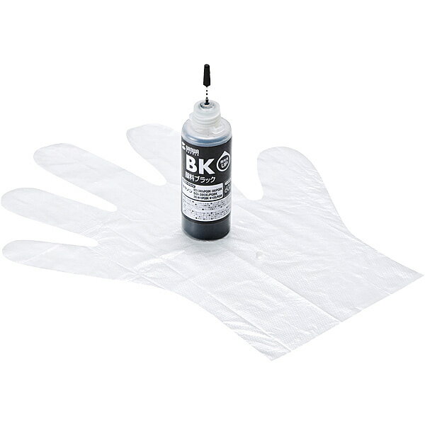 サンワサプライ INK-C380B60 詰め替えインク BCI-380/ XKI-N10PGBK用【在庫目安:お取り寄せ】