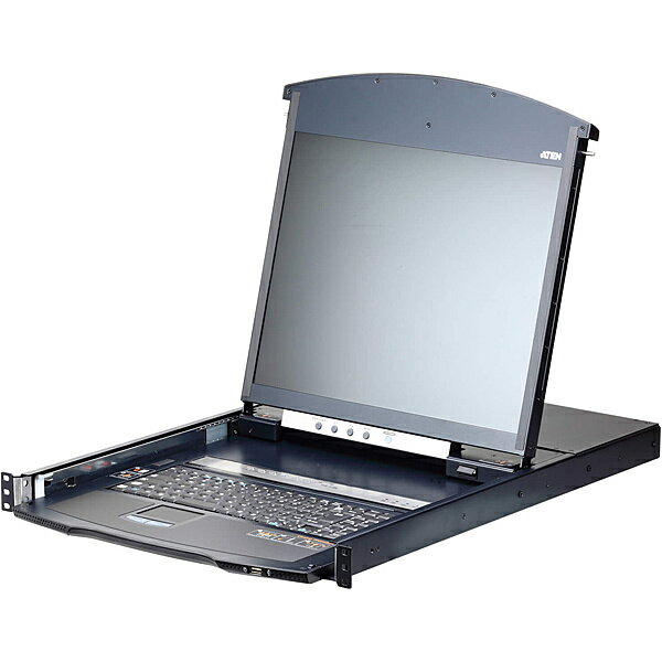 【送料無料】ATEN KL1108VNJJL 19インチ 8ポート Cat5e デュアルスライド LCD IP-KVMドロワー ロングレール【在庫目安:お取り寄せ】| オフィス オフィス家具