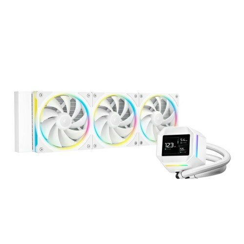 【送料無料】Deepcool R-LM360-WHDMMC-1 LM360 WH/ 360mm水冷CPUクーラー/ 2.4インチIPS液晶ディスプレ..